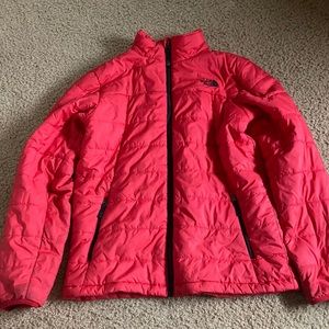 North Face boys XL red coat